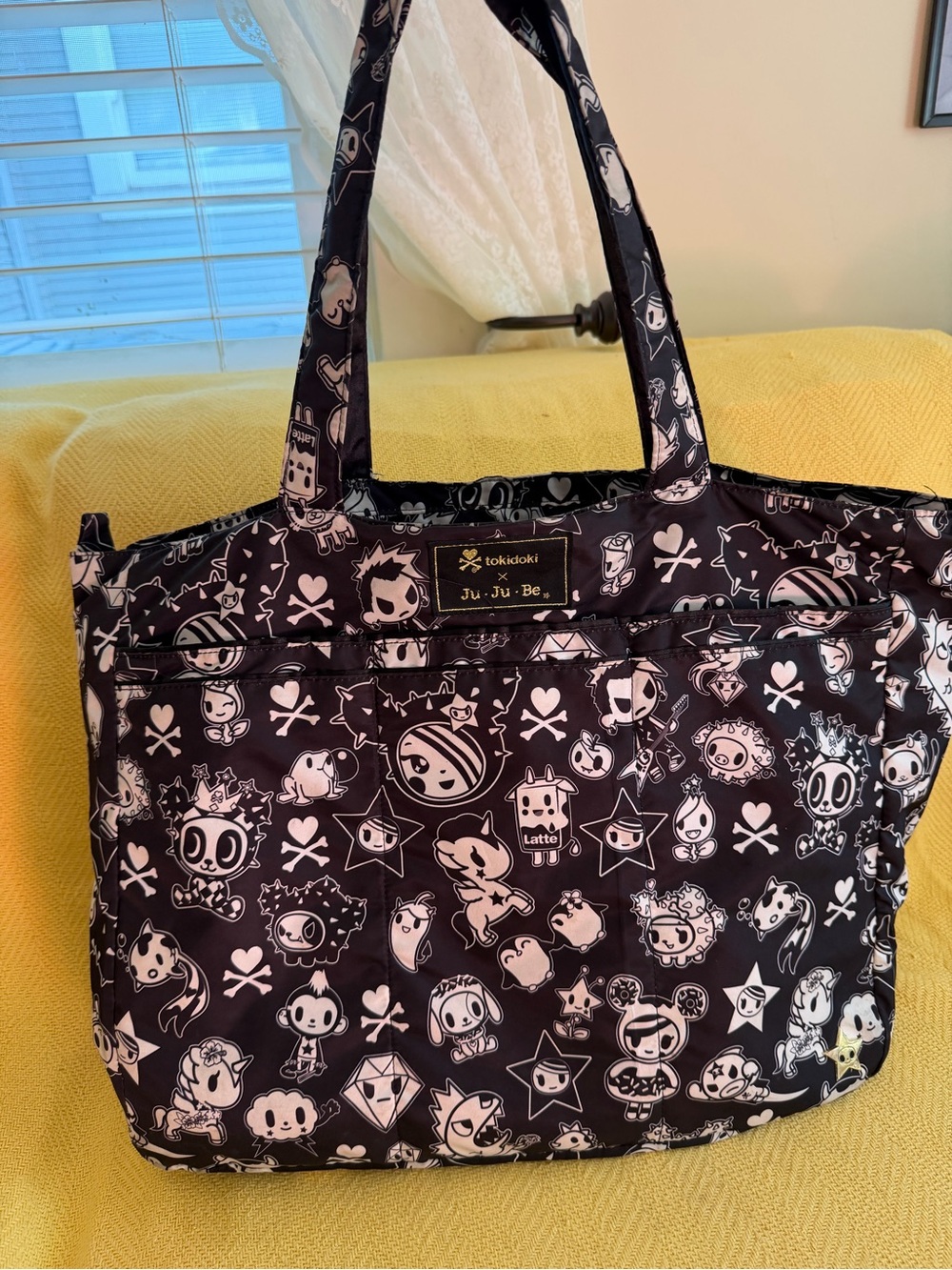tokidoki Black and White Character Print Tote